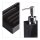 relaxdays Badaccessoires-Set schwarz, 1 Set