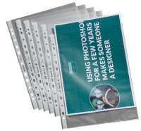 LEITZ Prospekthüllen 4796 DIN A4 transparent genarbt...