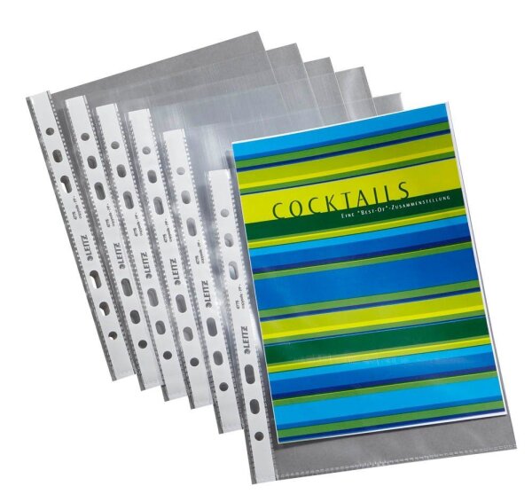 LEITZ Prospekthüllen 4775 DIN A5 transparent glatt 0,075 mm, 100 St.