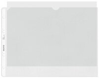 LEITZ Prospekthüllen 4724 DIN A4 quer transparent genarbt 0,13 mm, 50 St.