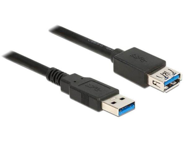 DeLOCK USB 3.0 A/USB 3.0 A Kabel 5,0 m schwarz, 1 St.