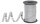 PRÄSENT Geschenkband POLY GLITTER Glitter silber 10,0 mm x 100,0 m