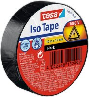 tesa Iso Tape Isolierband schwarz 15,0 mm x 10,0 m 1 Rolle