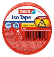 tesa Iso Tape Isolierband rot 15,0 mm x 10,0 m 1 Rolle