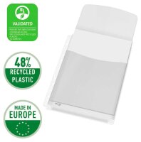LEITZ Prospekthüllen DIN A4 transparent genarbt 0,17 mm, 5 St.