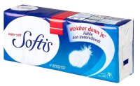 Softis Taschentücher Klassik 4-lagig weiß, 15x 9 Tücher