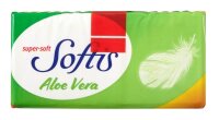 Softis Taschentücher Aloe Vera 4-lagig weiß, 15x 9 Tücher