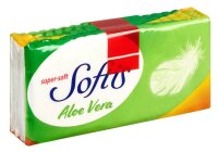 Softis Taschentücher Aloe Vera 4-lagig weiß, 15x 9 Tücher