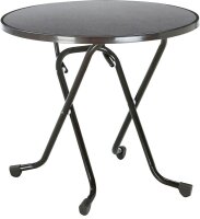BEST Gartentisch Primo anthrazit rund 80,0 x 80,0 x 70,0...