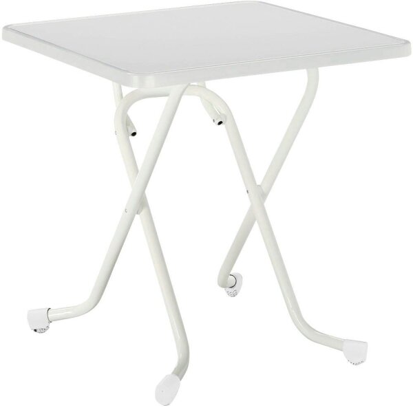 barths Gartentisch Madrid weiß rechteckig 67,0 x 67,0 x 70,0 cm