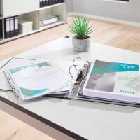 LEITZ Prospekthüllen DIN A4 transparent genarbt 0,17 mm, 3 St.