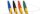 BIC Kugelschreiber Cristal Original transparent, Schreibfarbe: farbsortiert, 10 St.