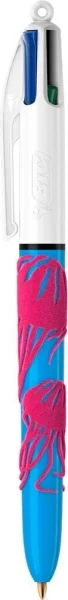 BIC 4-Farben-Kugelschreiber Velours mehrfarbig,...