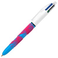 BIC 4-Farben-Kugelschreiber Velours mehrfarbig,...