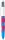 BIC 4-Farben-Kugelschreiber Velours mehrfarbig, Schreibfarbe: blau, schwarz, grün, rot, 1 St.