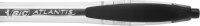BIC Kugelschreiber ATLANTIS Classic schwarz/transparent, Schreibfarbe: schwarz, 36 St.