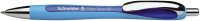 AKTION: Schneider Kugelschreiber Slider Basic blau/transparent, Schreibfarbe: blau, 6 St. + GRATIS Slider Kugelschreiber Rave XB, blau