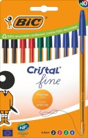 BIC Kugelschreiber Cristal Original Fine transparent,...