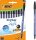 BIC Kugelschreiber Cristal Soft transparent, Schreibfarbe: schwarz, 10 St.