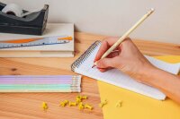 BIC EVOLUTION PASTEL Bleistifte HB rosa, lila, grün, gelb mit Radierer, 10 St.