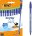 BIC Kugelschreiber Cristal Soft transparent, Schreibfarbe: blau, 10 St.
