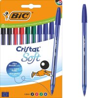 BIC Kugelschreiber Cristal Soft transparent,...
