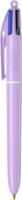 BIC 4-Farben-Kugelschreiber PASTEL pastellgelb, pastellrosa, pastellblau, Schreibfarbe: schwarz, blau, grün, rot, 1 St.