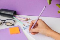 BIC EVOLUTION PASTEL Bleistifte HB 2x lila, grün, gelb, rosa, 5 St.