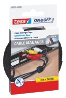 tesa Klettband schwarz 500,0 cm x 1,0 cm, 1 St.