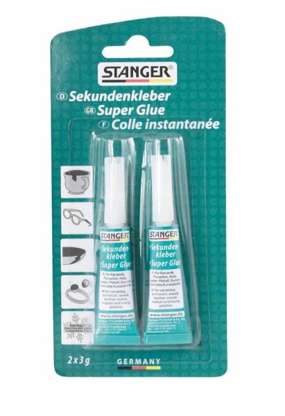 STANGER Sekundenkleber 2x 3,0 g, 2 St.