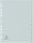 Exacompta Ordnerregister DIN A4 Vollformat 1-20 grau 20-teilig, 1 Satz