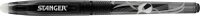 STANGER Eraser Tintenroller-Set rot, blau, schwarz 0,7 mm, Schreibfarbe: farbsortiert, 3 St.