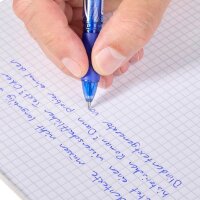 STANGER Eraser Tintenroller-Set rot, blau, schwarz 0,7 mm, Schreibfarbe: farbsortiert, 3 St.