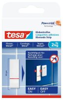 tesa Powerstrips Klebestreifen für max. 2,0 kg, 2,0 x 6,0 cm