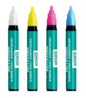 STANGER small Kreidemarker farbsortiert 2,0 - 6,0 mm, 4 St.