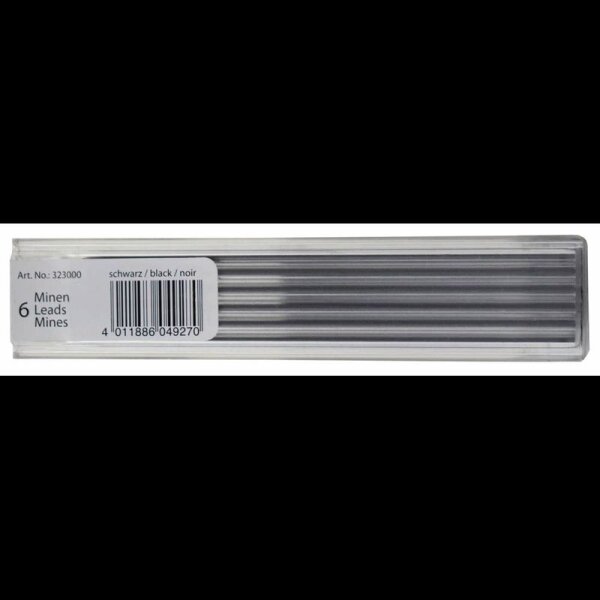 STANGER Fallminen-Bleistiftminen graphite HB 0,3 mm, 6 St.