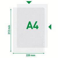 LEITZ Sichthüllen 4000 Standard DIN A4 transparent...
