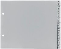 Exacompta Ordnerregister DIN A5 Halbformat A-Z grau...