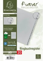 Exacompta Ordnerregister DIN A5 Halbformat A-Z grau...