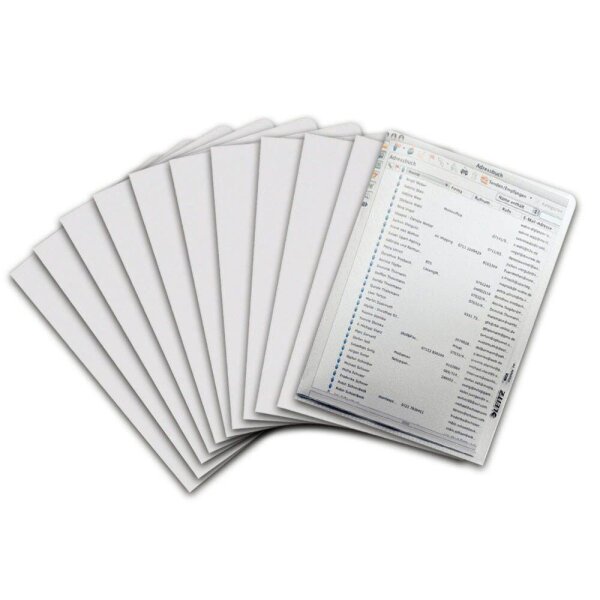 LEITZ Sichthüllen 4005 Standard DIN A5 transparent genarbt 0,13 mm, 100 St.