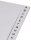 Exacompta Ordnerregister DIN A5 Halbformat A-Z grau 24-teilig, 1 Satz