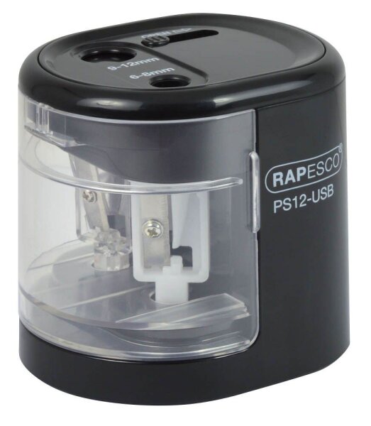 RAPESCO® elektrischer Anspitzer PS12 schwarz