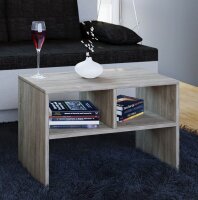 VCM my home Nachto Beistelltisch rechteckig Spanplatte eiche 40,0 x 30,0 x 63,0 cm, 1 St.