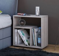 VCM my home Zeito Nachttisch rechteckig Spanplatte eiche 50,0 x 30,0 x 55,0 cm, 1 St.