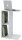 VCM my home Nachto-Stand Beistelltisch rechteckig Spanplatte weiß 45,0 x 40,0 x 60,0 cm, 1 St.