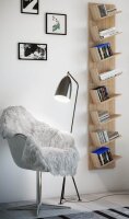 VCM my home Bücherregal Lansi Maxi sonoma-eiche 33,0 x 16,0 x 180,0 cm, 1 St.