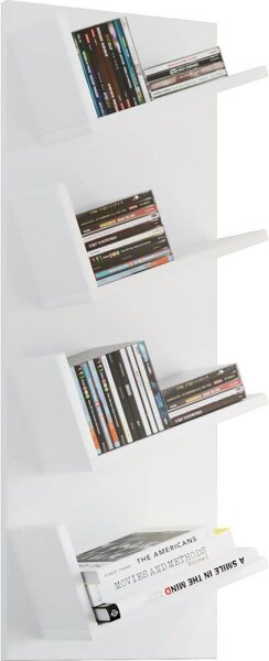 VCM my home Bücherregal Lansi weiß 33,0 x 16,0 x 90,0 cm, 1 St.