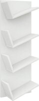 VCM my home Bücherregal Lansi weiß 33,0 x 16,0 x 90,0 cm, 1 St.