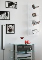 VCM my home Bücherregal Lansi weiß 33,0 x 16,0 x 90,0 cm, 1 St.