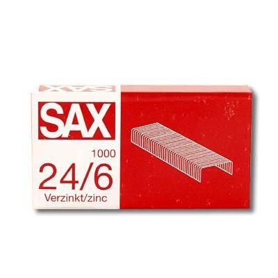 sax design Heftklammern 24/6, 1.000 St.